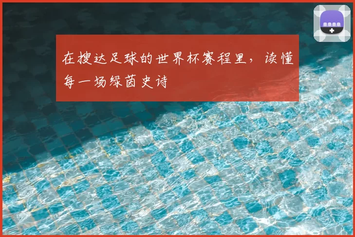 在搜达足球的世界杯赛程里，读懂每一场绿茵史诗