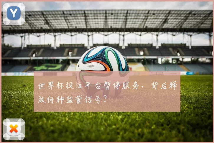 世界杯投注平台暂停服务,背后释放何种监管信号?