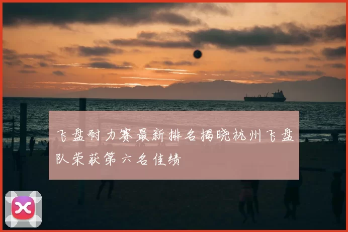 飞盘耐力赛最新排名揭晓杭州飞盘队荣获第六名佳绩